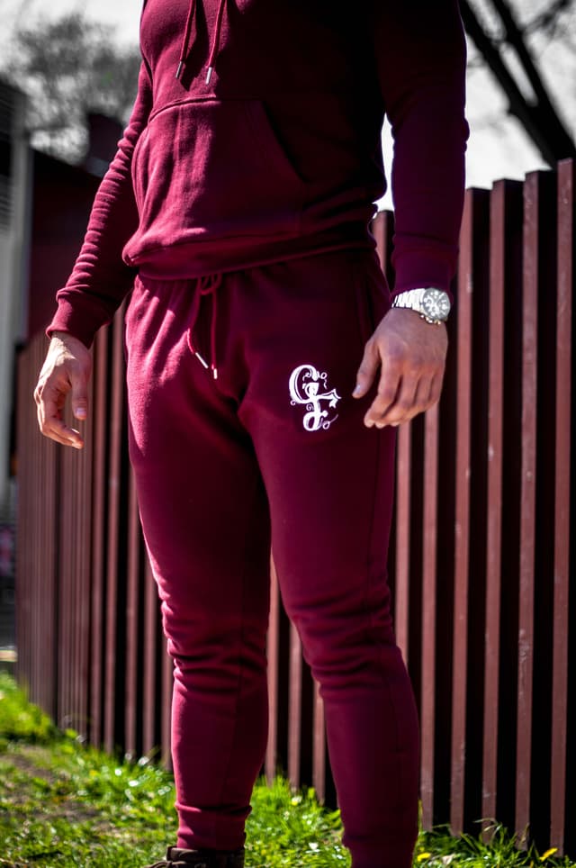 Burgundy GF Sweatpants image 2